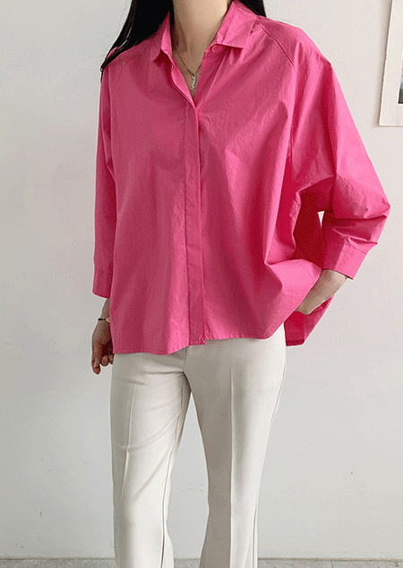 루어 레글런 블라우스 셔츠 (2 color)